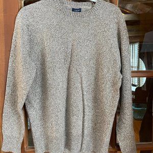 J. Crew Men's Crewneck Lambswool Sweater, Marled Mole